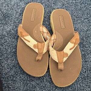 Sperry Tan and Brown Sandals